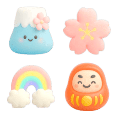 かわいいぷっくり3D絵文字♡03