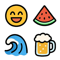 Summer Vibes Emoji Set vol.1