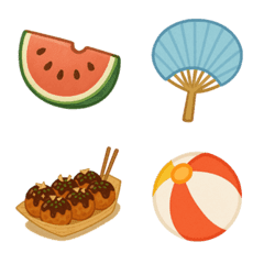 夏を感じさせるサマーな絵文字コレクション