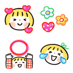 「はるちゃん」リアクション絵文字♪