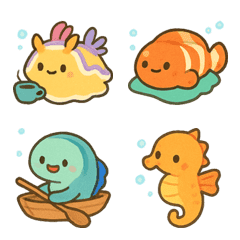 水中の仲間たち