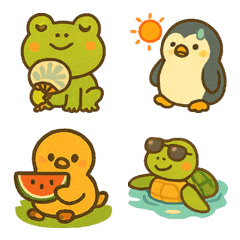 夏日氛圍動物