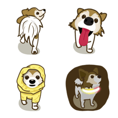 わんぱくひめちゃんのニコニコ散歩絵文字