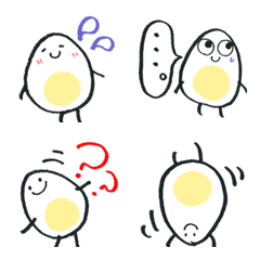 Loose boiled eggs