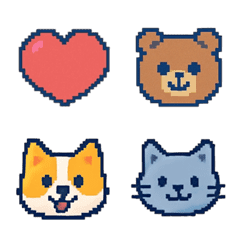 ピクセル動物絵文字 2