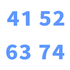 淺藍 日期 數字 41-80 萬用日曆 動態表情貼