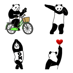 Intensely moving panda : Emoji 5