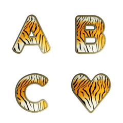 ワイルド！タイガーストライプ文字