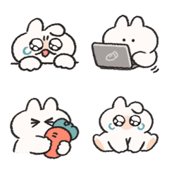 rabbit sometimes carrot Various poses2