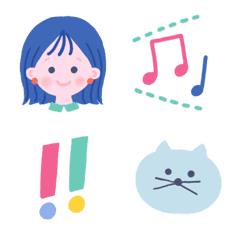 ママと女の子姉妹の絵文字