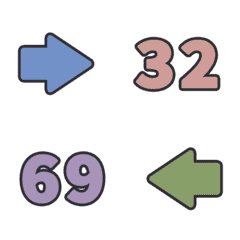 だいち すうじ 123 万用 32-69 動く絵文字