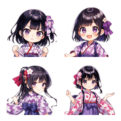 ふんわり和服絵文字