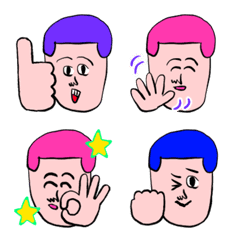 凡人まめのカラフル絵文字