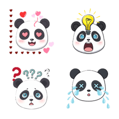 可愛いパンダちゃんのゆかいな絵文字
