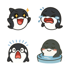 Orca Frenzy! Expressive Emoji Pack