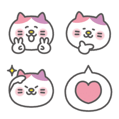 Cute pastel cat reaction emoji