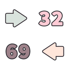 Aman nomor 32-69 gerak stiker emoji