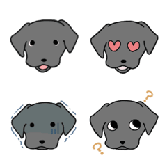黒ラブラドール絵文字