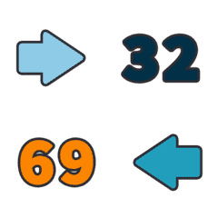 静謐 數字 123 日期 萬用 32-69 動態表情貼