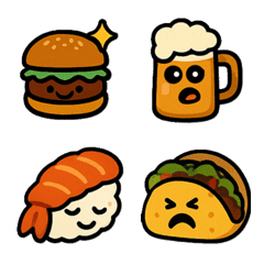 Three-Star Gourmet Emoji Set vol.1