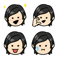 動く！アバえもじ（女子・黒髪C）