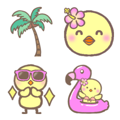 ピヨ子のハワイ絵文字