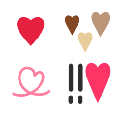 Heart Party! 40 colorful hearts emojis