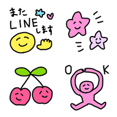 ☺︎手描きの平和な絵文字☺︎2
