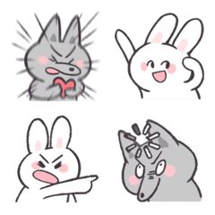 버니 & 울프: 데일리 이모티콘