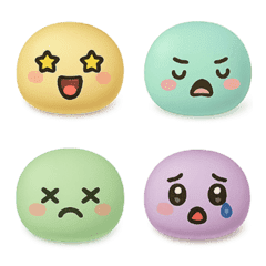 [icon] Big Moji Pastel Moods&Puffy Faces