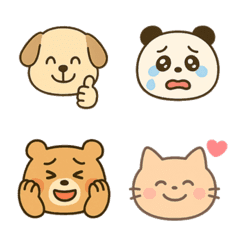 Simple Animal Emojis for Reactions