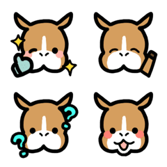 栗毛馬の絵文字