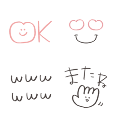 シンプルかわいい♡無難につかえる絵文字②