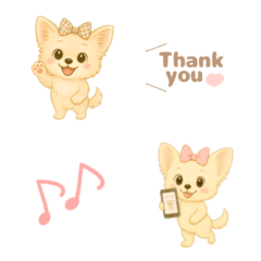 Chihuahua white emoji