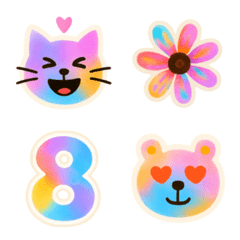 Peng. Gradient color emoji