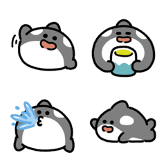 ゆるふわシャチ うごく絵文字