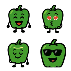 Vegetable Emoji Series 1 Green Pepper