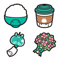 Single eye rabbit accessory emoji