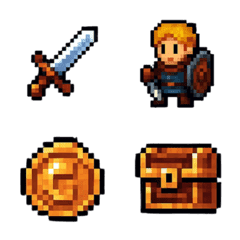 RPG風ピクセル絵文字