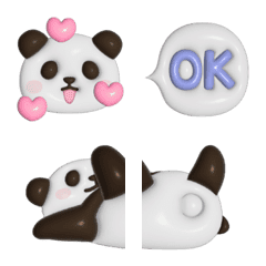 ぷっくりパンダンミニ絵文字