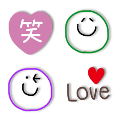 大人線画絵文字⭐︎