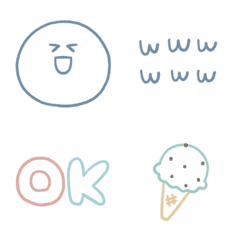 シンプルかわいい♡無難につかえる絵文字夏