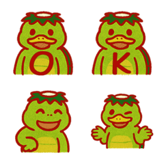 かわいい河童+26英語（赤）