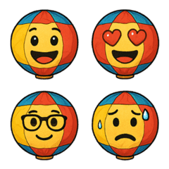 かわいい紙ふうせん