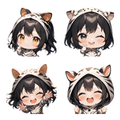 元気いっぱい☆シマウマガール絵文字