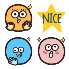 カラフルスマイル★リアクション絵文字