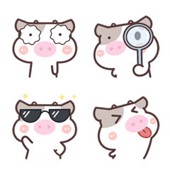 Momo Mori Cow Emoji