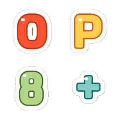 Cute English numerals 10