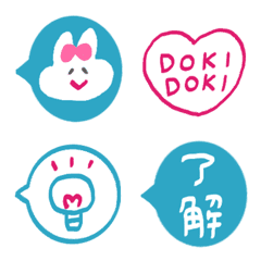 ◉あおいウサギの吹き出し