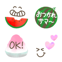 さわやかカラー♥夏色えもじ